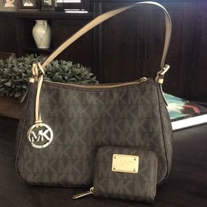 Michael Kors purse + wallet
